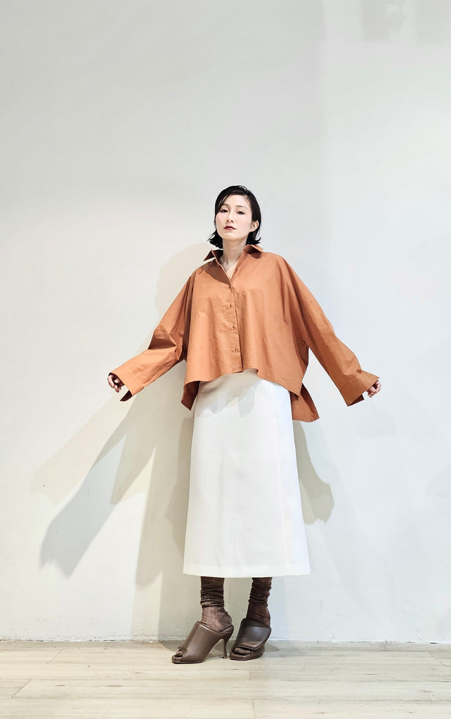 Box-cut cropped shirt- 3 colours (pre-order)