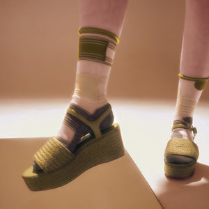 【2nd PALETTE 】socks - Olive tumtum