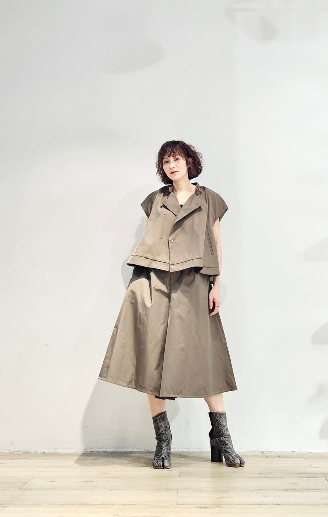 Nylon flare set culottes - 3 colours (Pre-order)