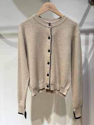 Knitted bicolor hem cardigan - 3 colours