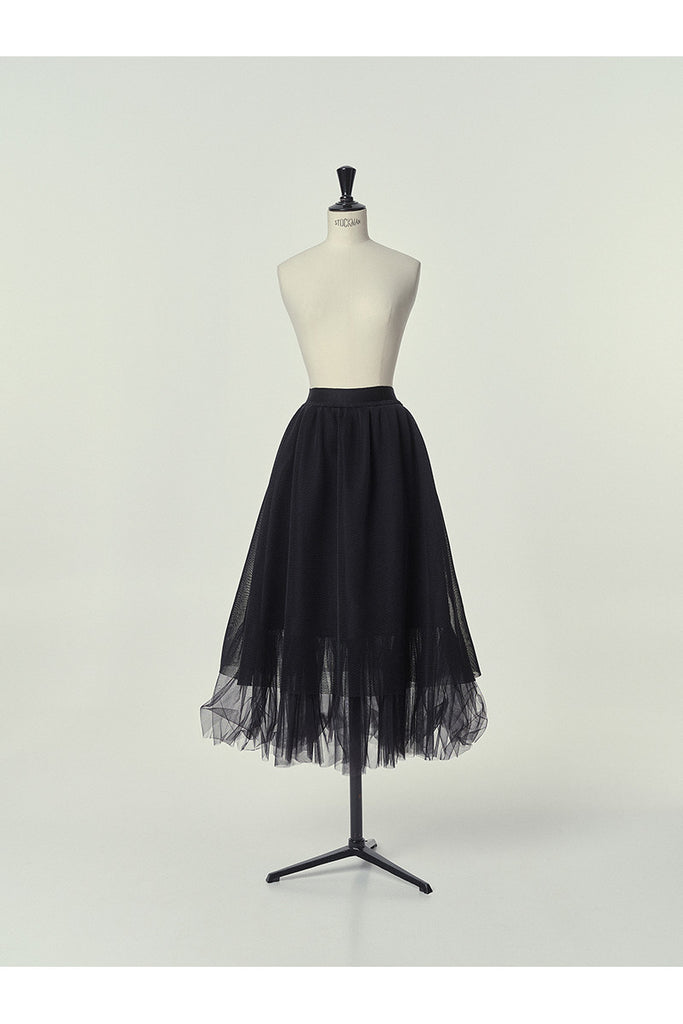 Little Creative Factory muse-Layered Skirt Black