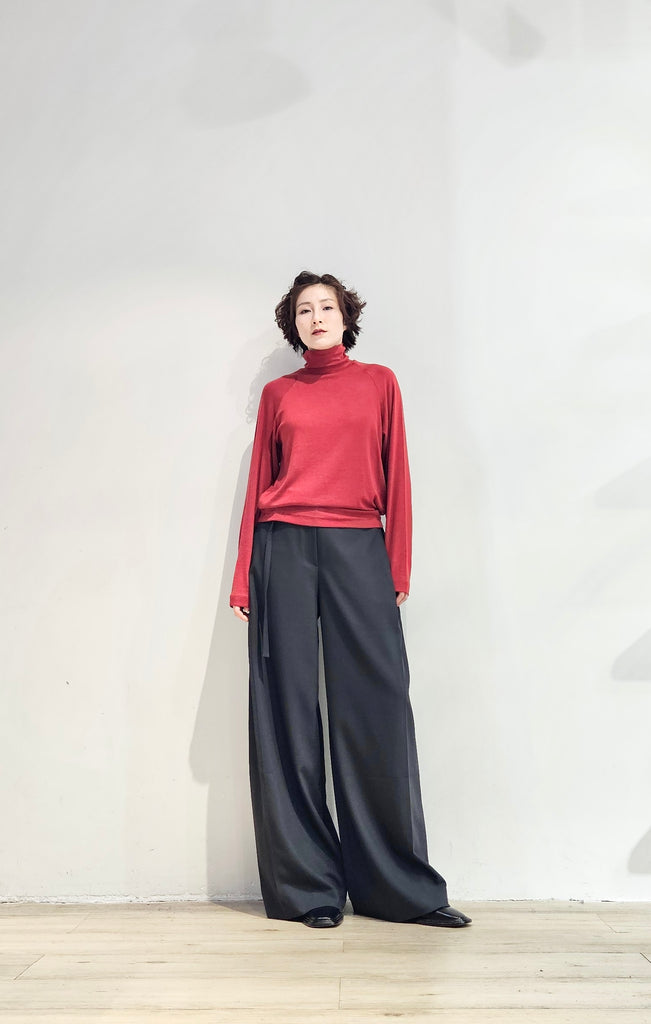 Turtle neck raglan-sleeves top - 5 colours (pre-order)