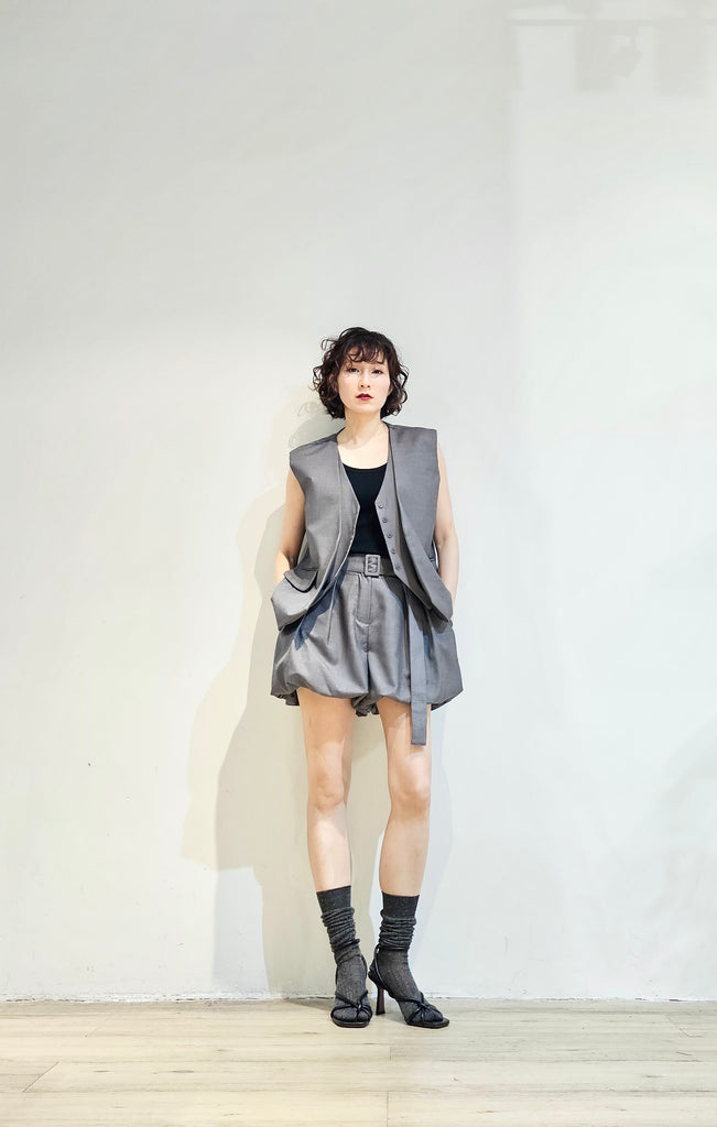 Tailored high-waist balloon set shorts - 2 colours (pre-order)