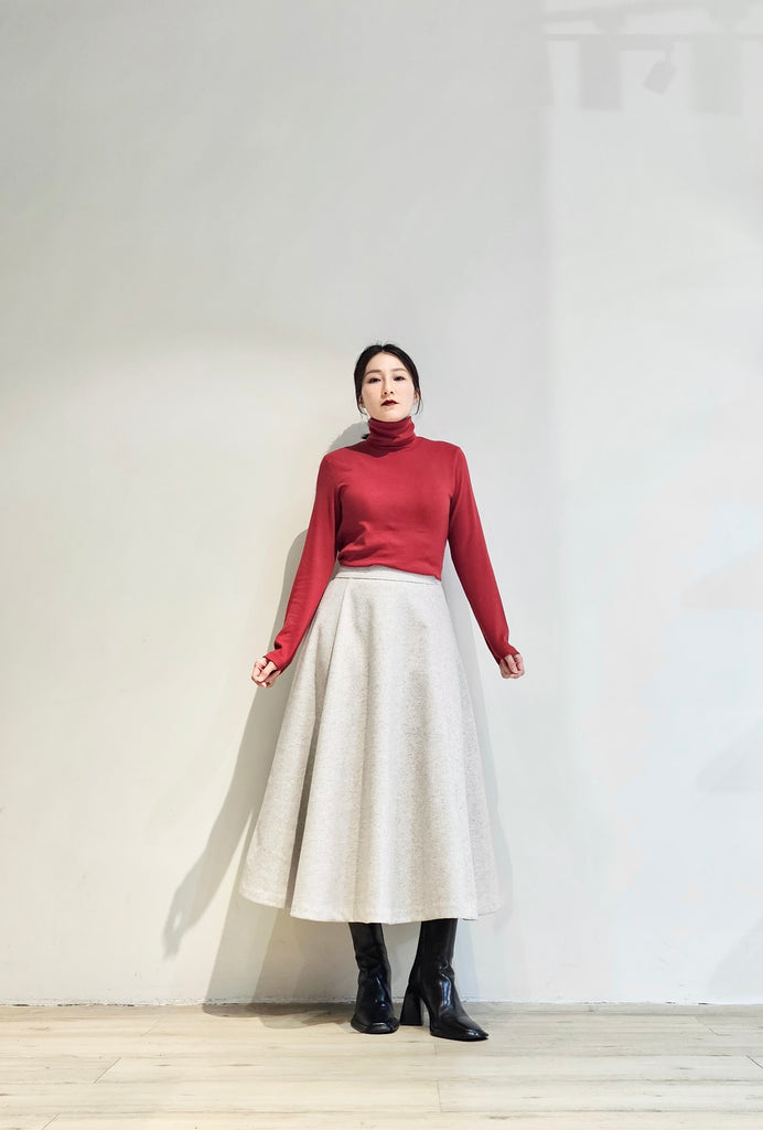 Wool flare skirt- 3 colours (pre-order)