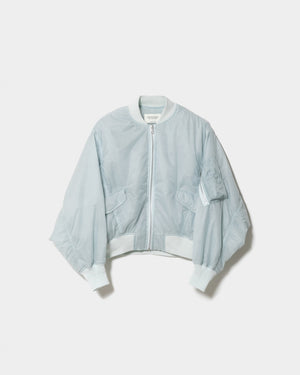 BEAUTIFUL PEOPLE- double-end nylon ripstop MA-1 blouson (saxe)