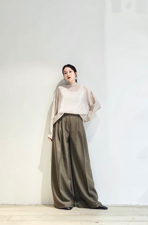 Pleated full length pants - 3 colours (pre-order)