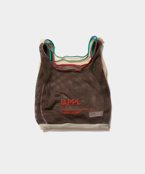BEAUTIFUL PEOPLE- B.PPL flip mesh bag brown