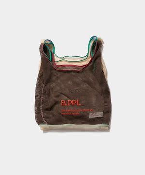 BEAUTIFUL PEOPLE- B.PPL flip mesh bag brown