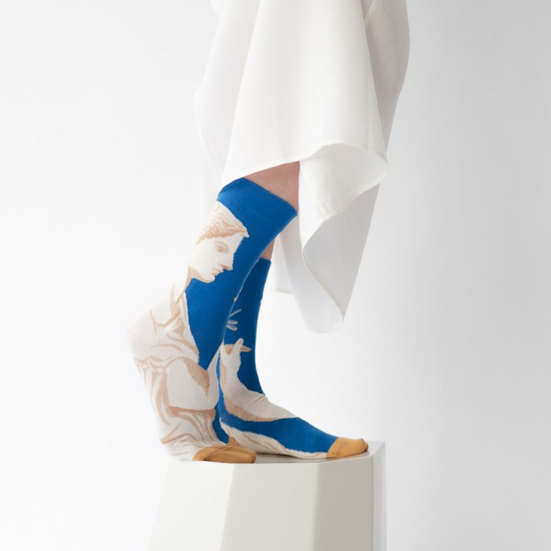 Bonne Maison Socks- Chaussette Statue Cobalt