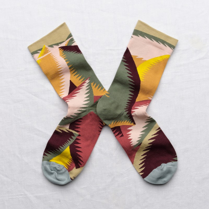 Bonne Maison Socks- Chaussette Abstrait Naturel