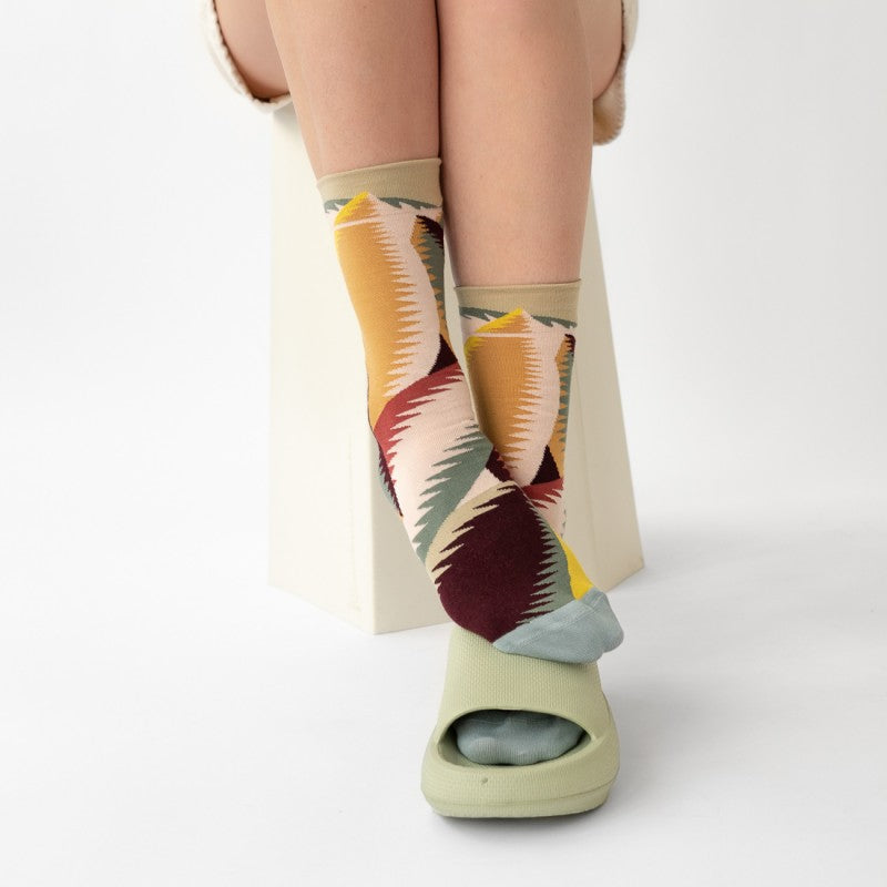 Bonne Maison Socks- Chaussette Abstrait Naturel