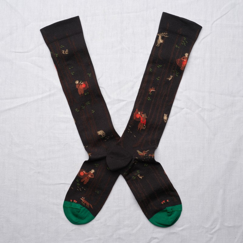Bonne Maison - Forest Grape Knee-High socks