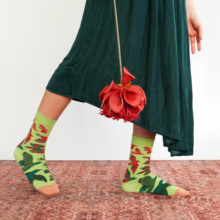 Bonne Maison - Lime bird socks