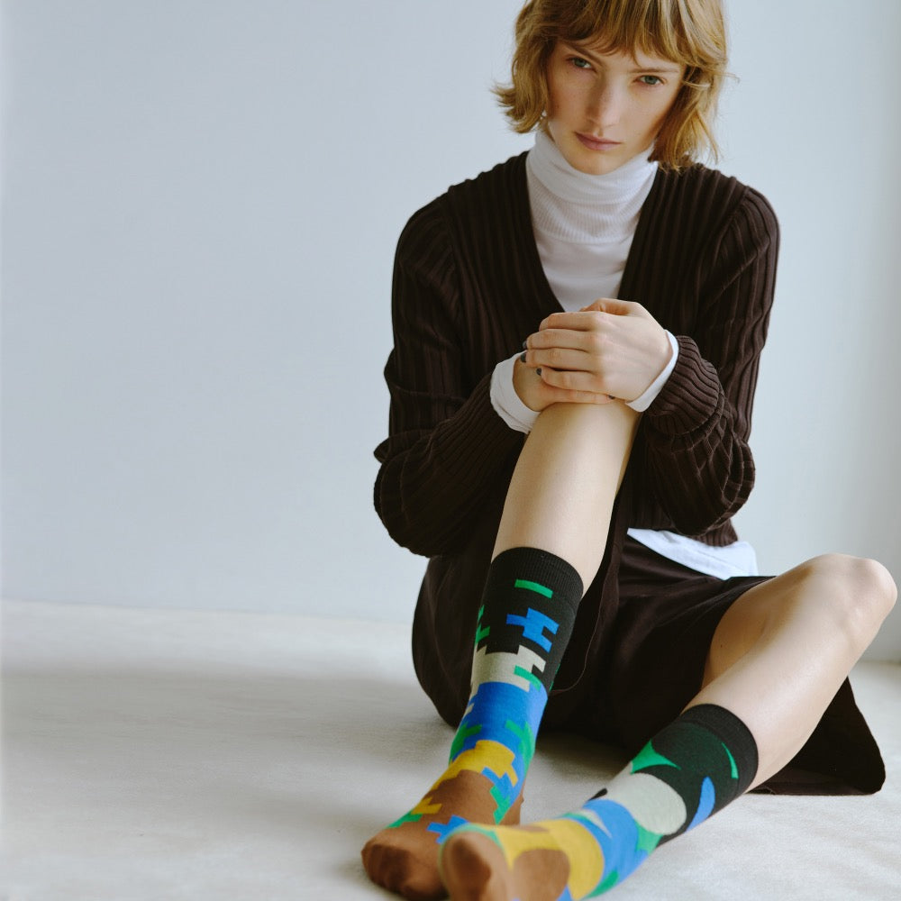 【2nd PALETTE 】- pixel_flower socks