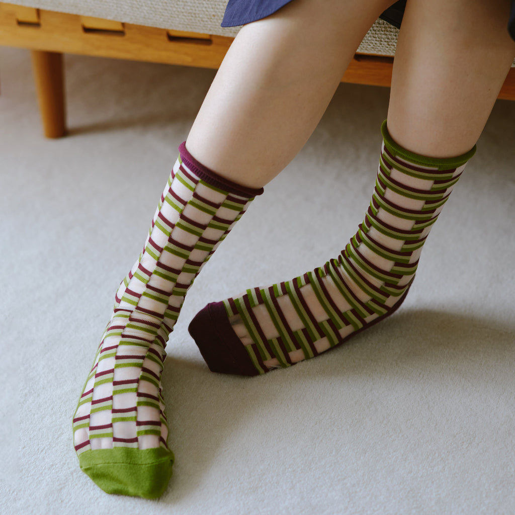 【2nd PALETTE 】 - bits_border socks