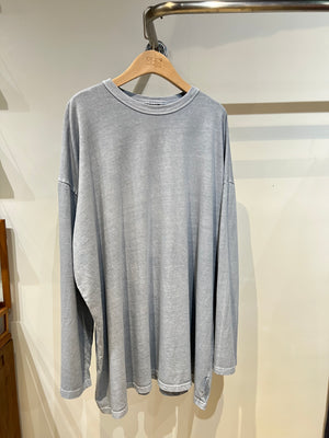 Washed cotton long sleeves tee - 8 colours