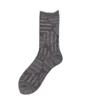 【andè 】REBURI Grey relief socks