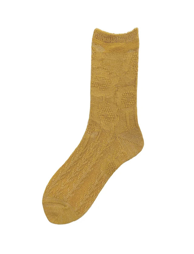 【andè 】Hana Yellow relief socks