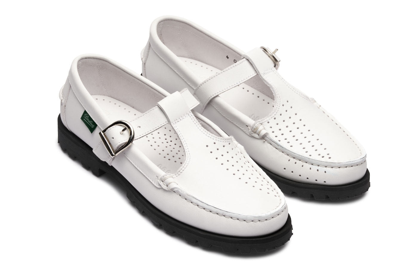 Paraboot Babord F blanc- Genuine rubber sole