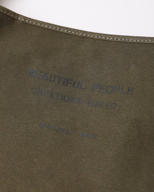 BEAUTIFUL PEOPLE- Army tent cloth shoulder bag (3 colours)
