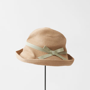 Mature Ha. BOXED HAT 11cm brim grosgrain ribbon