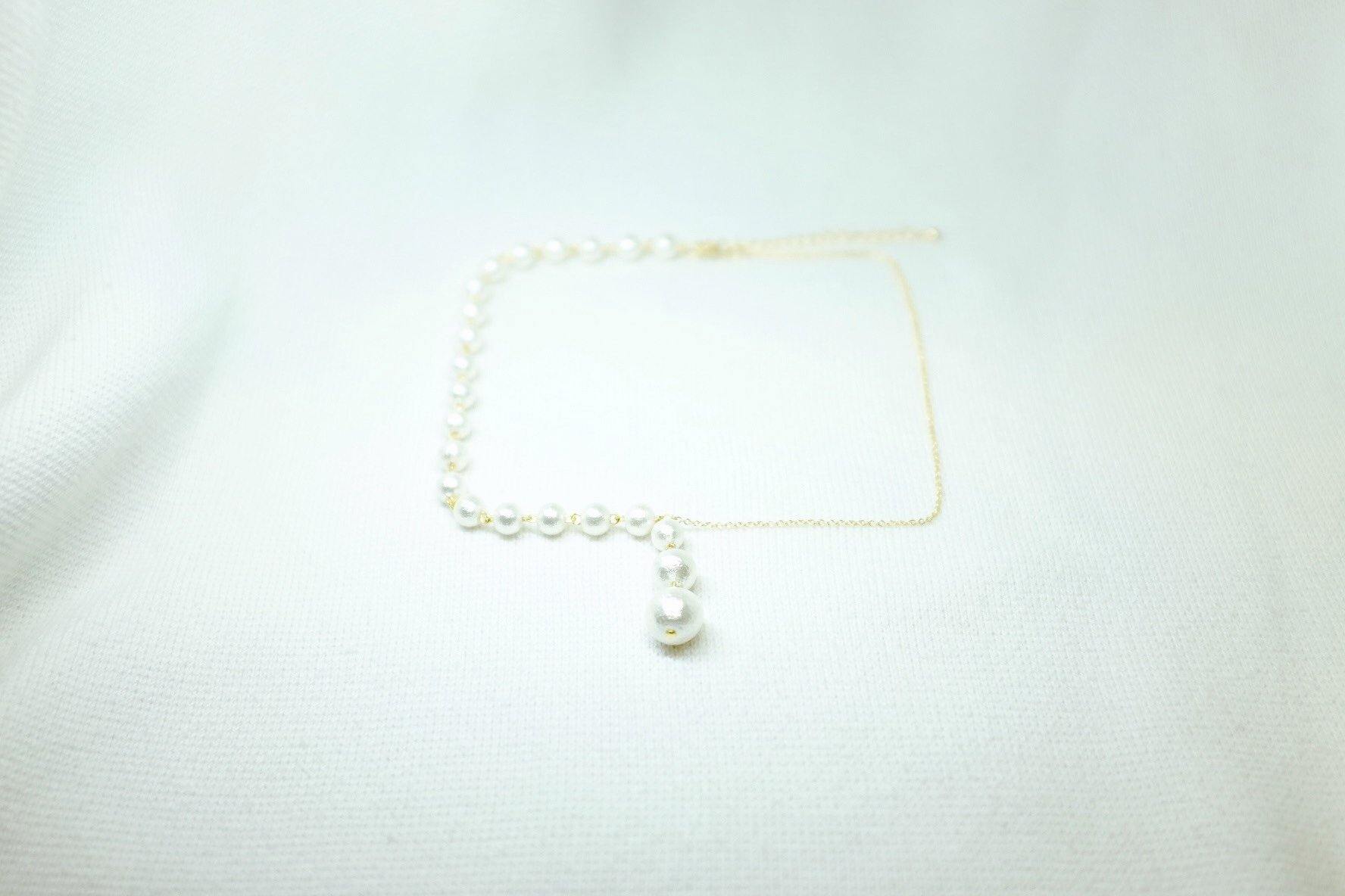 <The Pearl> Half-Half choker/ necklace - MMW Concept