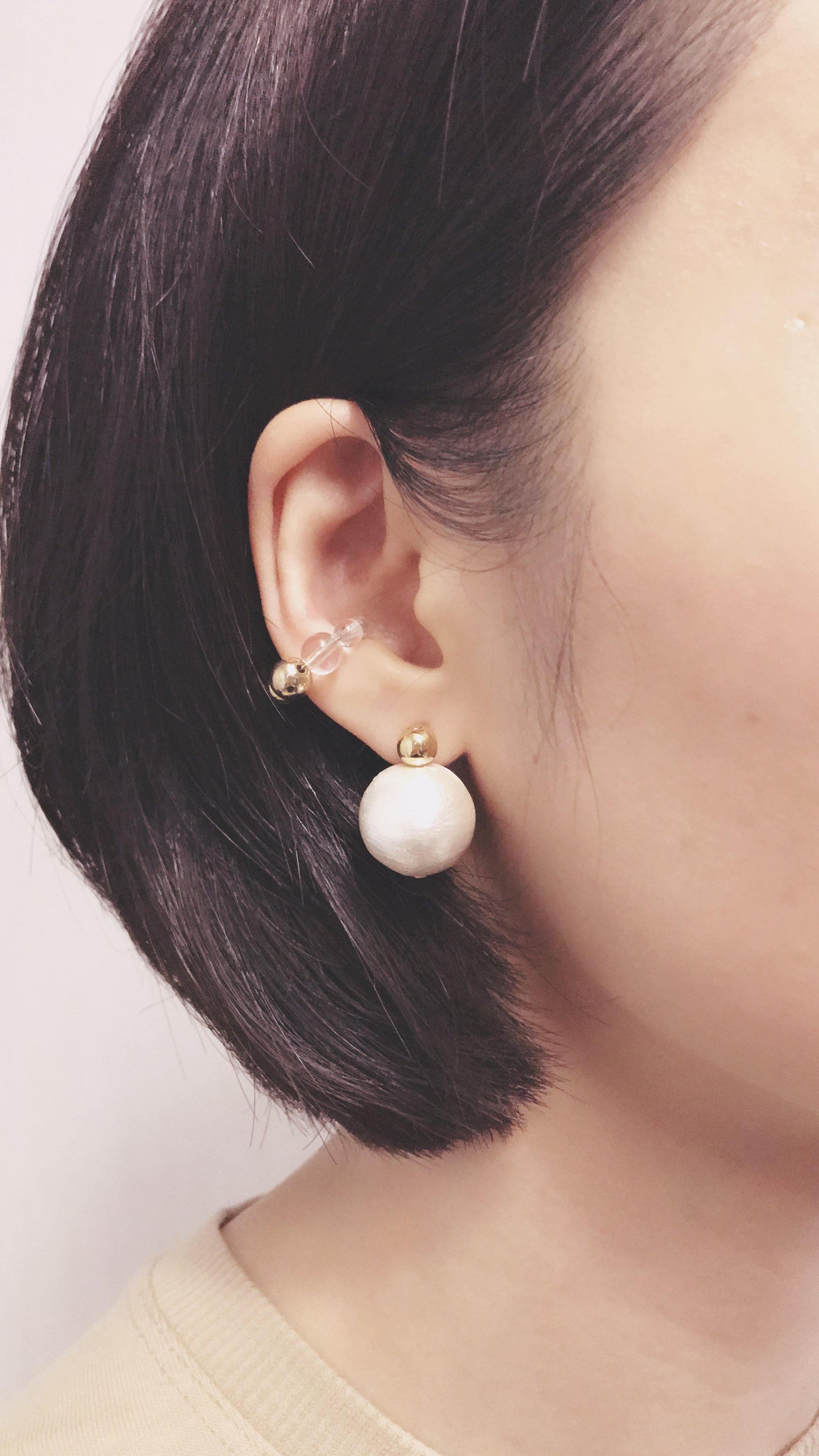<The Pearl> SOLO Croissant ear cuff - MMW Concept