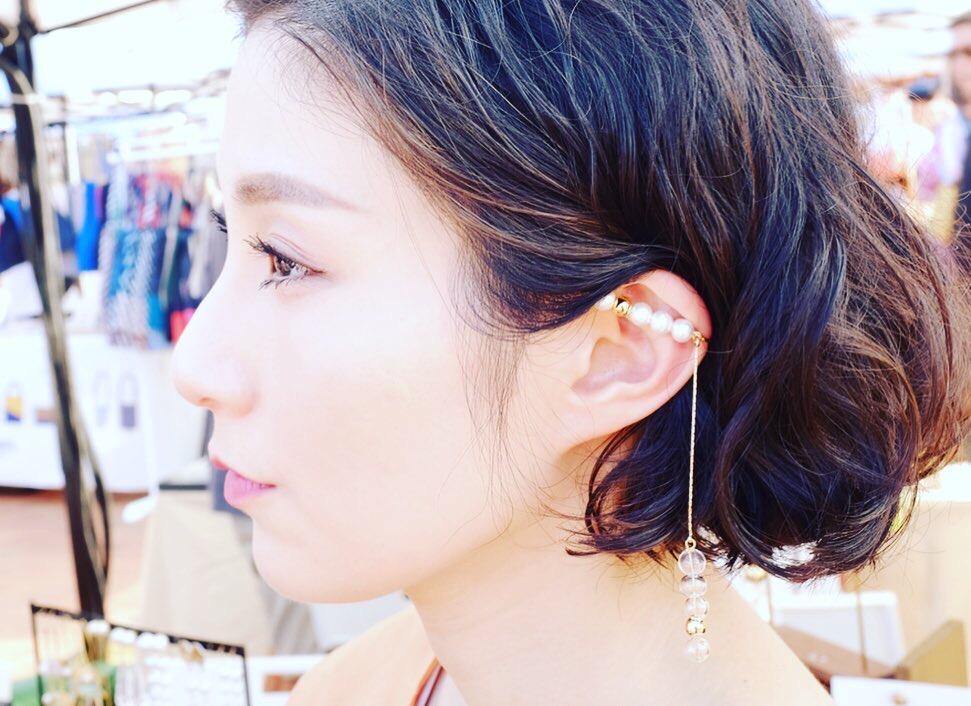<The Pearl> NUNCHAKUS ear clip - MMW Concept