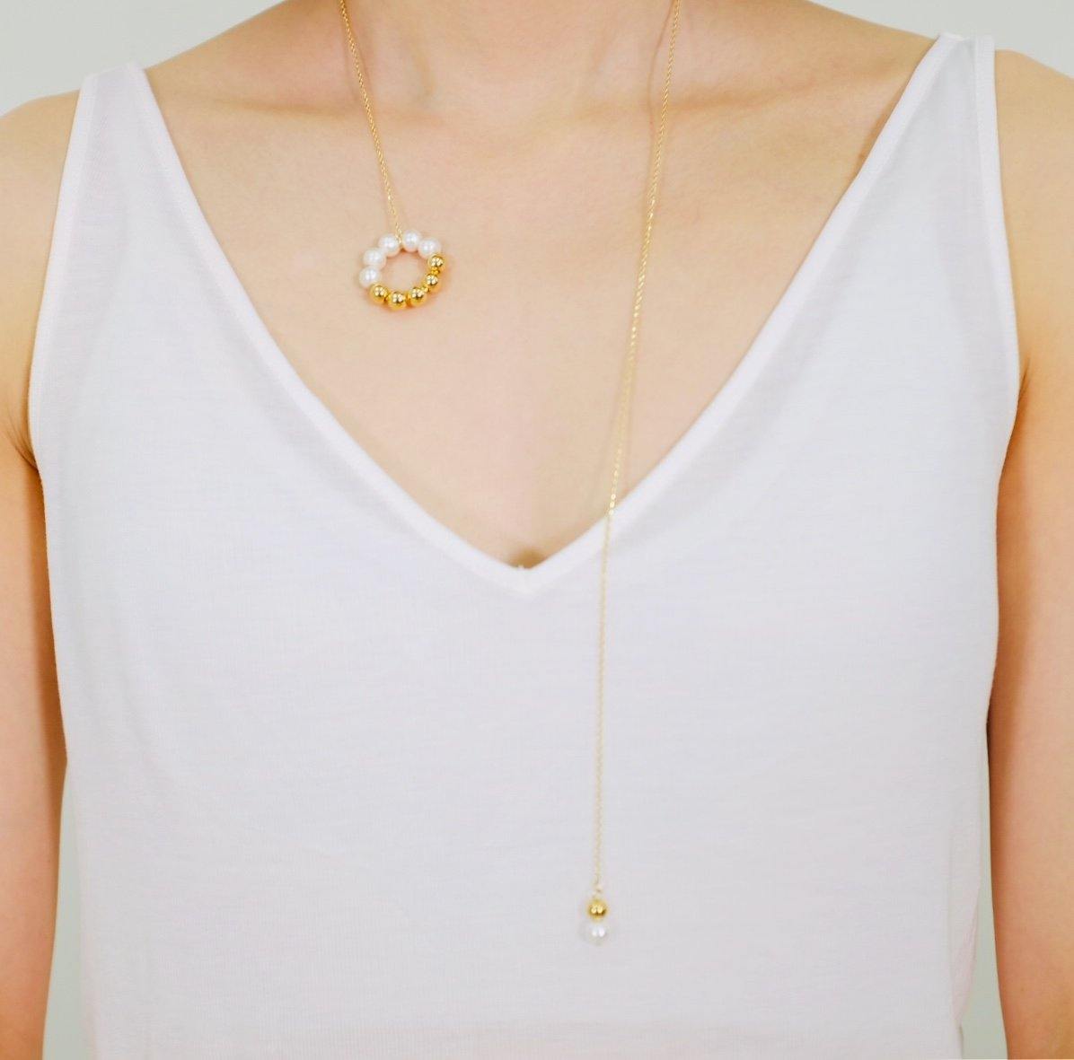 <The Pearl> Doughnut collection necklace - MMW Concept