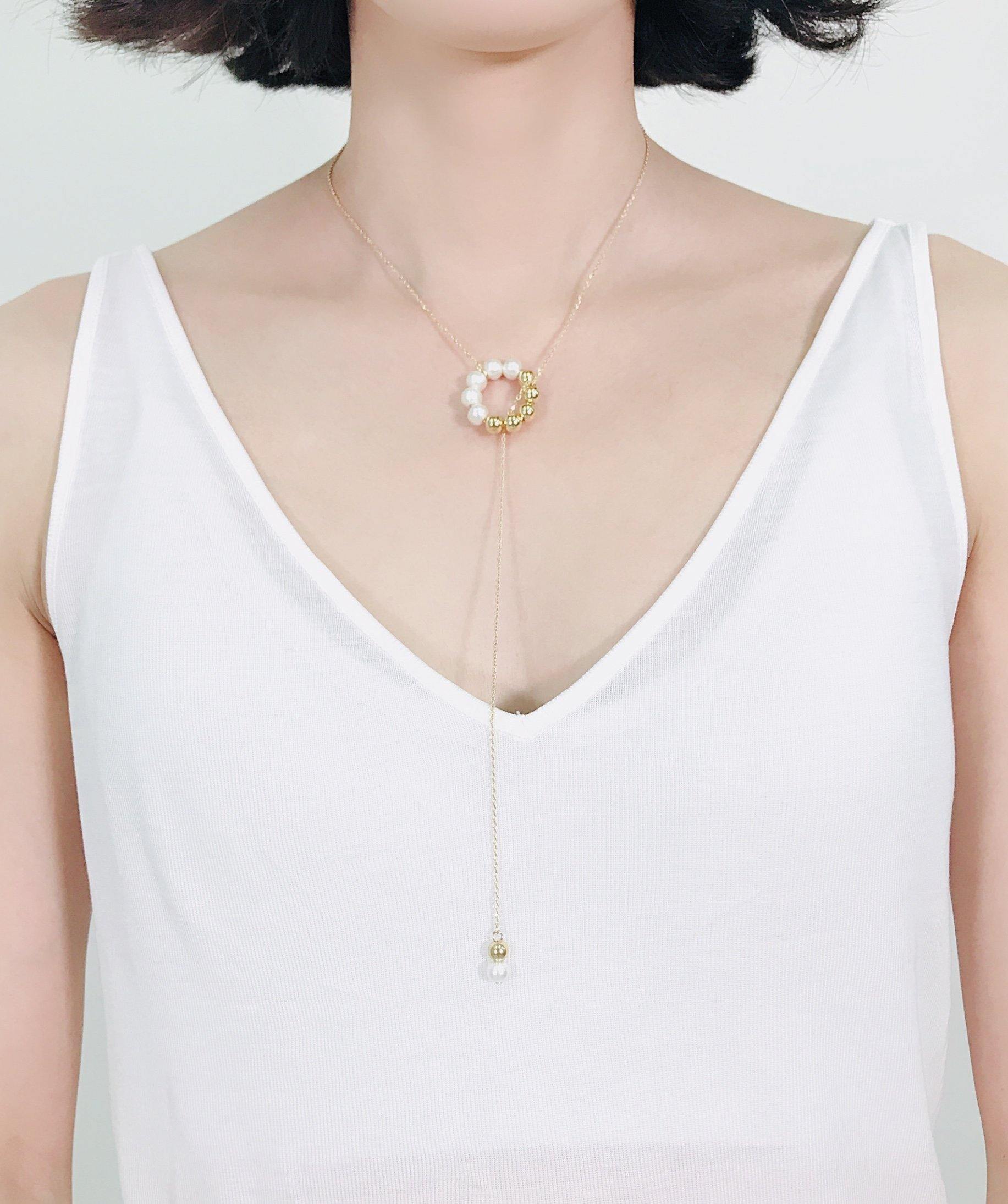<The Pearl> Doughnut collection necklace - MMW Concept