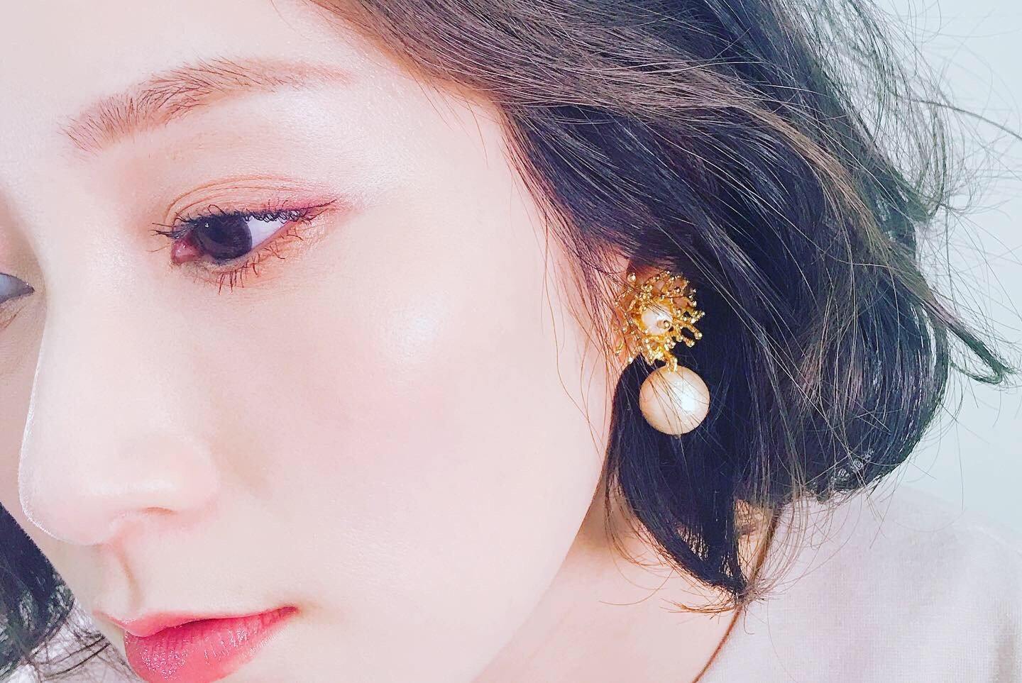 <The Pearl> Coral earrings - MMW Concept