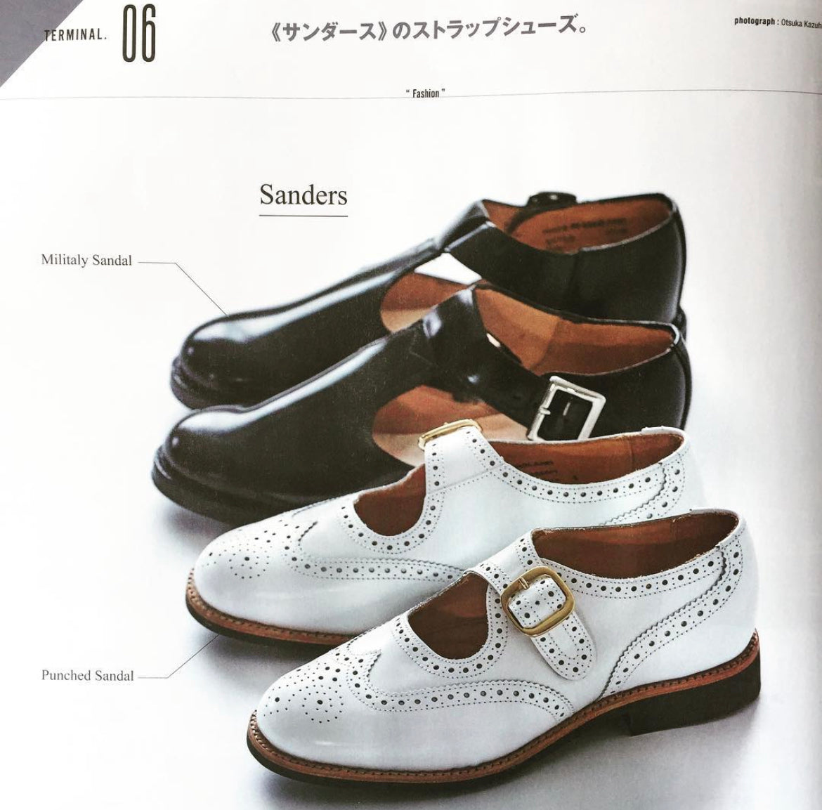 SANDERS サンダース MILITARY PUNCHED SANDAL SANDERS（サンダース）Female Punched Sandal（レディース