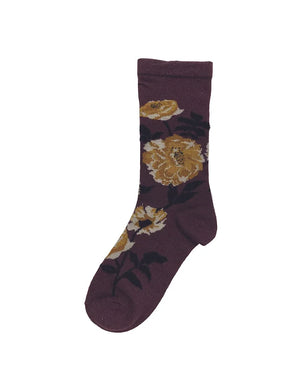 【andè 】BARA purple middle gauge socks