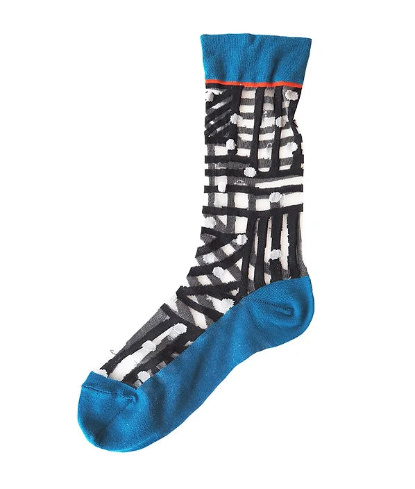【andè 】CANAL Black transparent socks