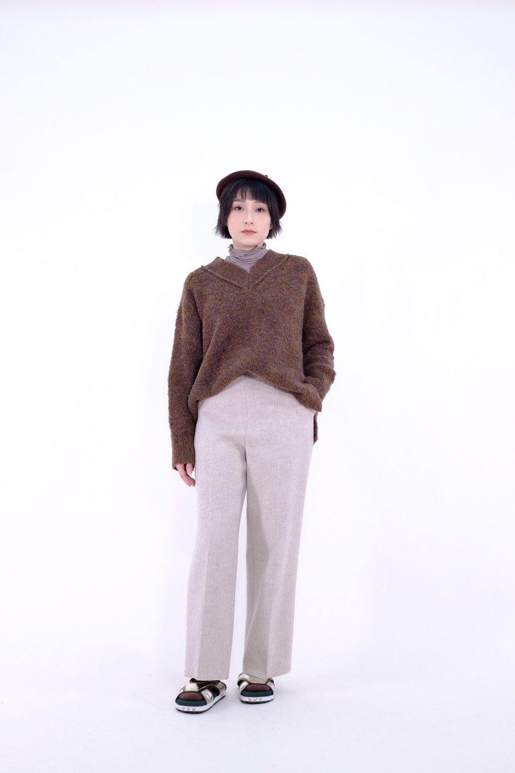 Thick lambwool cropped pants - MMW Concept