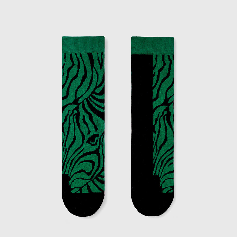 【2nd PALETTE 】socks - Zebra green
