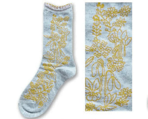 【Maison Blanche 】Parterre Silver grey heather socks