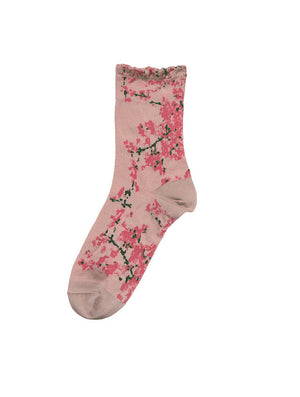 【andè 】Eda momo-iro high gauge short socks