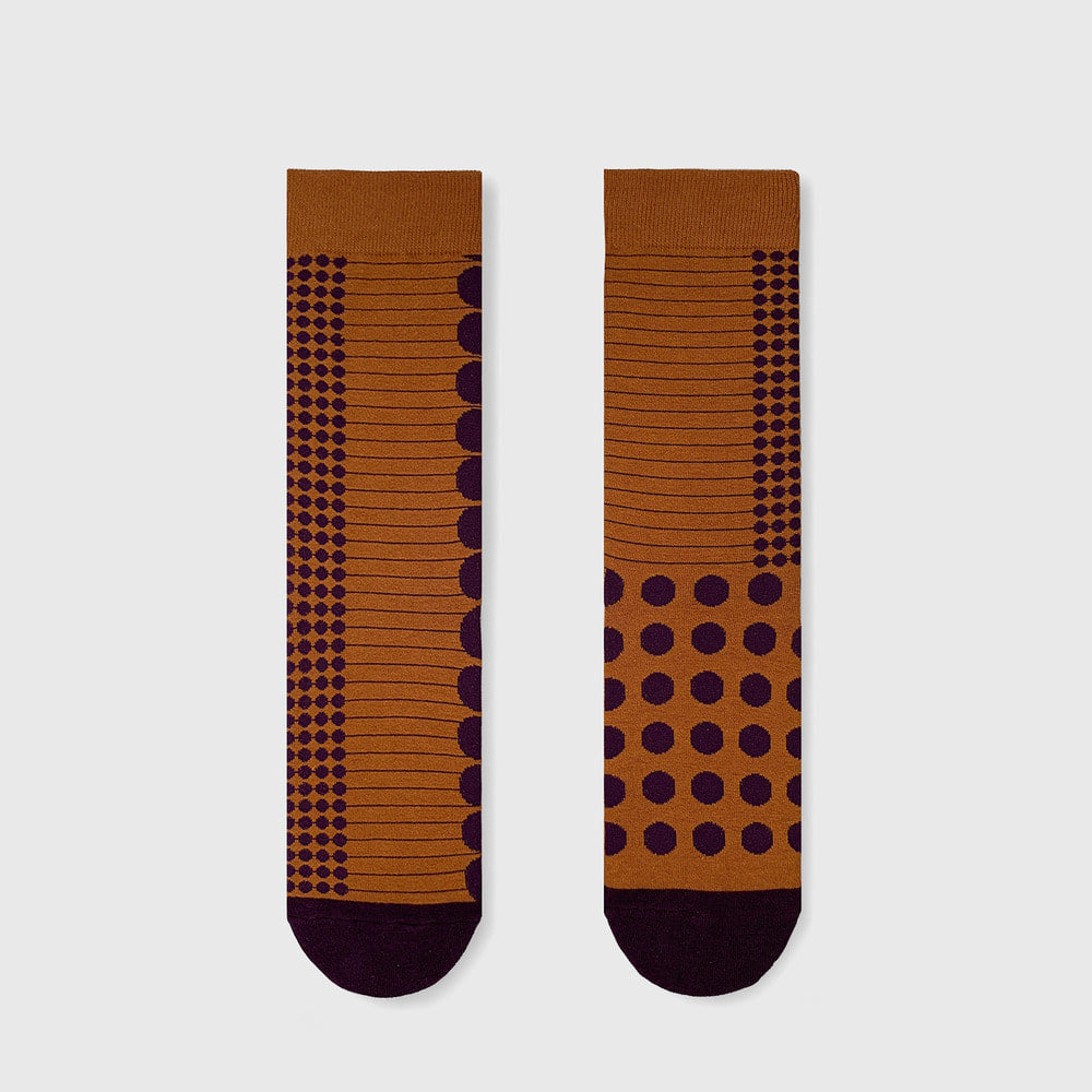 【2nd PALETTE 】socks - Eggplant dot