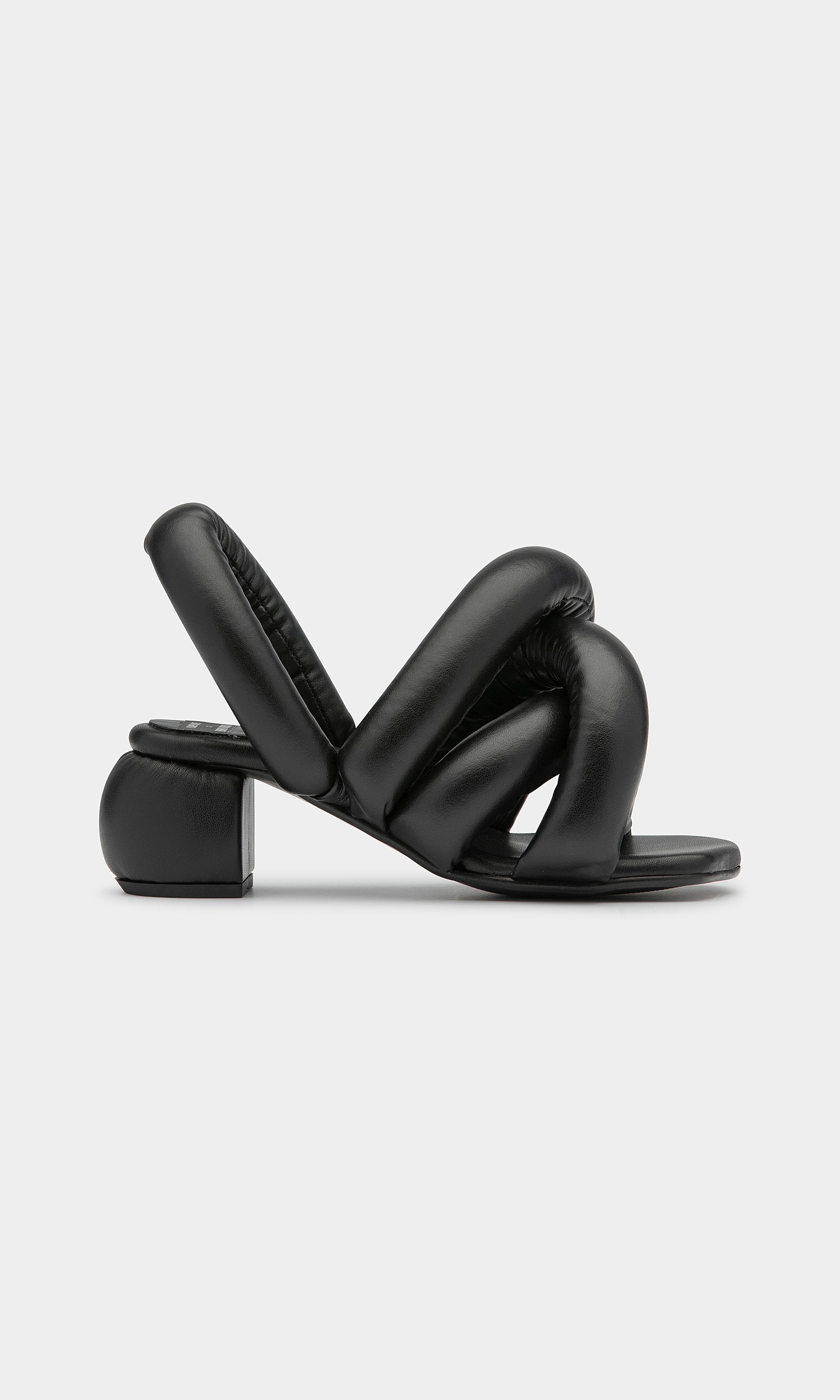 Yume Yume SAUSAGE Heel SANDALES/黒23cm YUME YUME x HENRIK VIBSKOV - Black SAUSAGE HEEL – MMW Concept