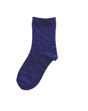 【andè 】AME KONNIRO Blue high gauge short socks